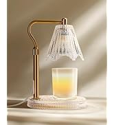 LISUNAR Dimmable Candle Warmer Lamp with Timer, Electric Candle Warmer Light, 2 Bulbs, Lamp Candl...