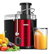SIFENE Centrifugal Juicer Machine, Compact Juice Extractor With 3 Inch Wide Mouth, 800W Peak Powe...