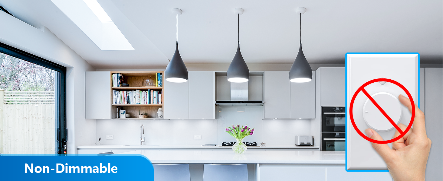 A19 LED Light Bulbs Non-Dimmable, 60W Equivalent