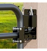 TRIPLE DEER Heavy Duty 2 Way Farm Gate Latch Lockable, Two Way Livestock Fence Gate Latches for M...