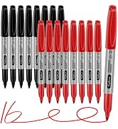 craftinova Fine Point Assorted Colors Permanent Markers Set, Works on Paper, Plastic, Metal, etc....