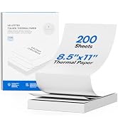 ETIKEZ 200 Sheets 8.5"x11" Thermal Paper (Folded)