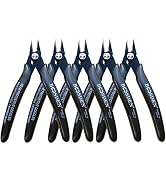 Flush Cut Pliers, 5 Pack, 5 Inch Small Wire Cutters, BOOSDEN 170 Wire Cutters Flush Cutter Pliers...