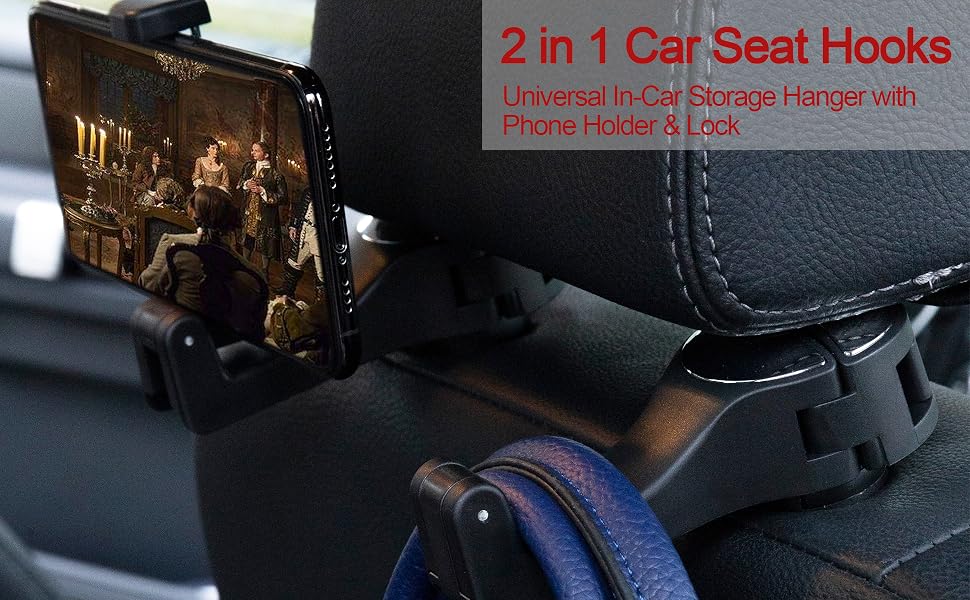2 in 1 car seat hook