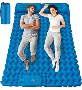 Self Inflating Sleeping Pad Mattress for Tent Camping: Inflatable Camping Bed with Built-in Foot ...