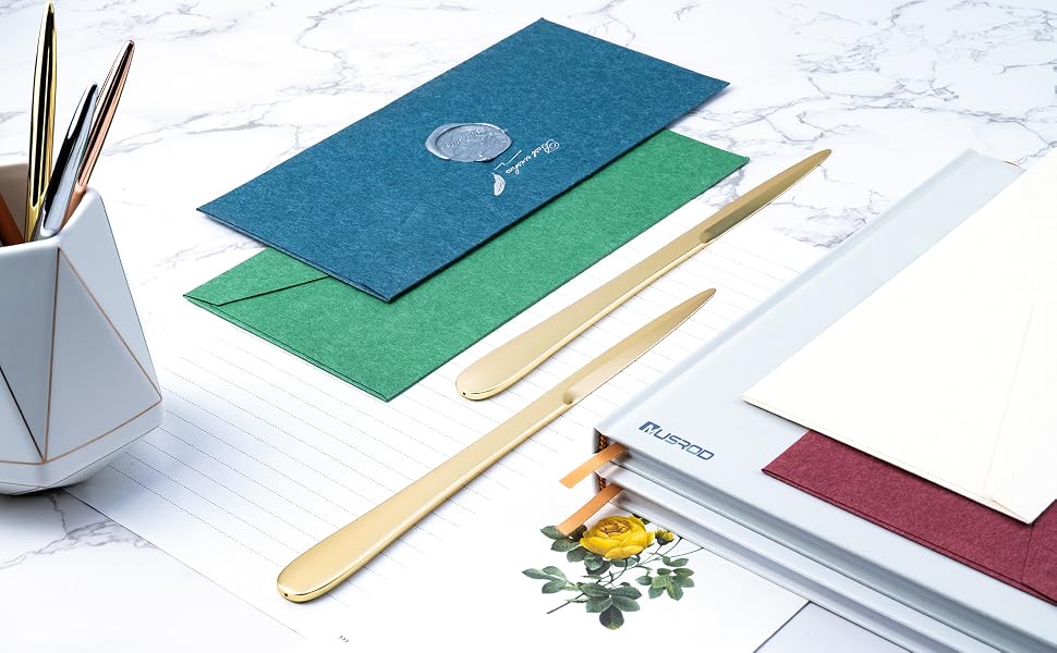 Anti-fingerprint Golden Letter Opener