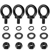 Antrader Lifting Shoulder Eye Bolts,M12 Stainless Steel Eye Bolts,Black | Machinery Shoulder Lift...