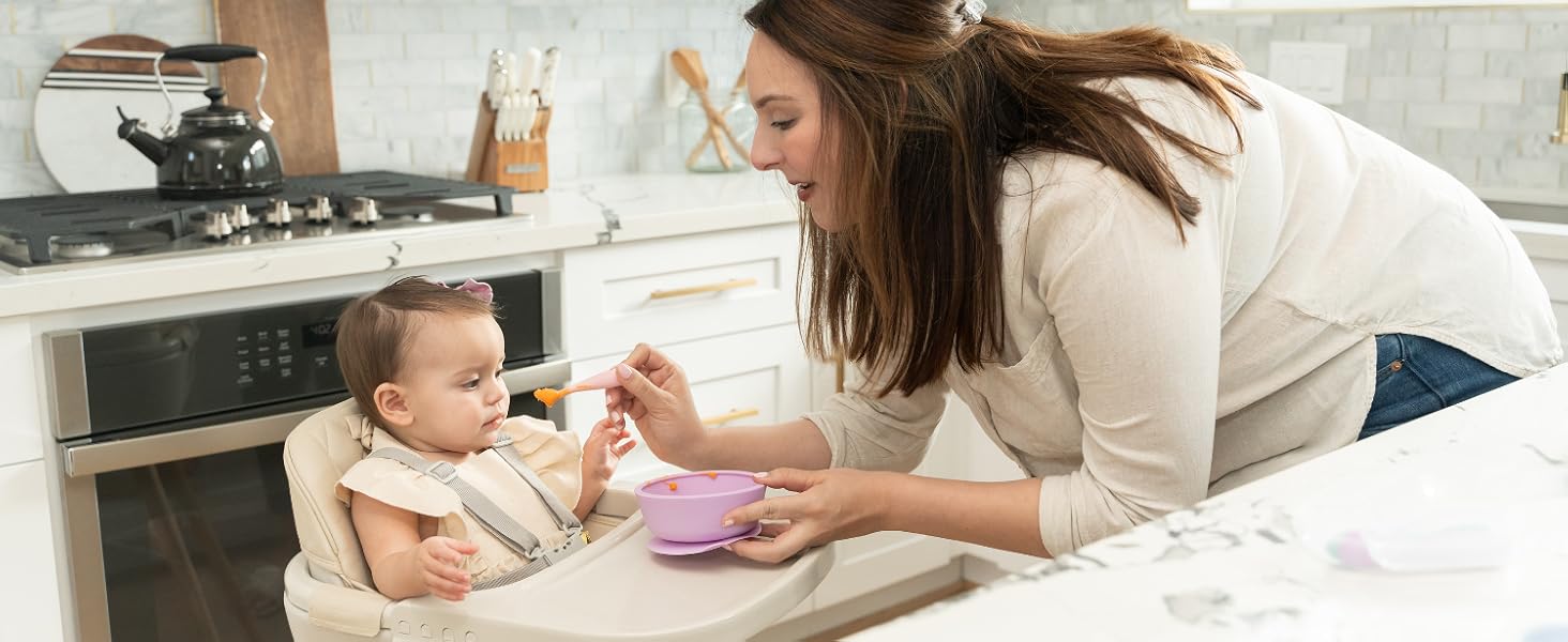 silicone baby spoons self feeding set 3 soft durable utensils for babies 6 months plus dishwasher