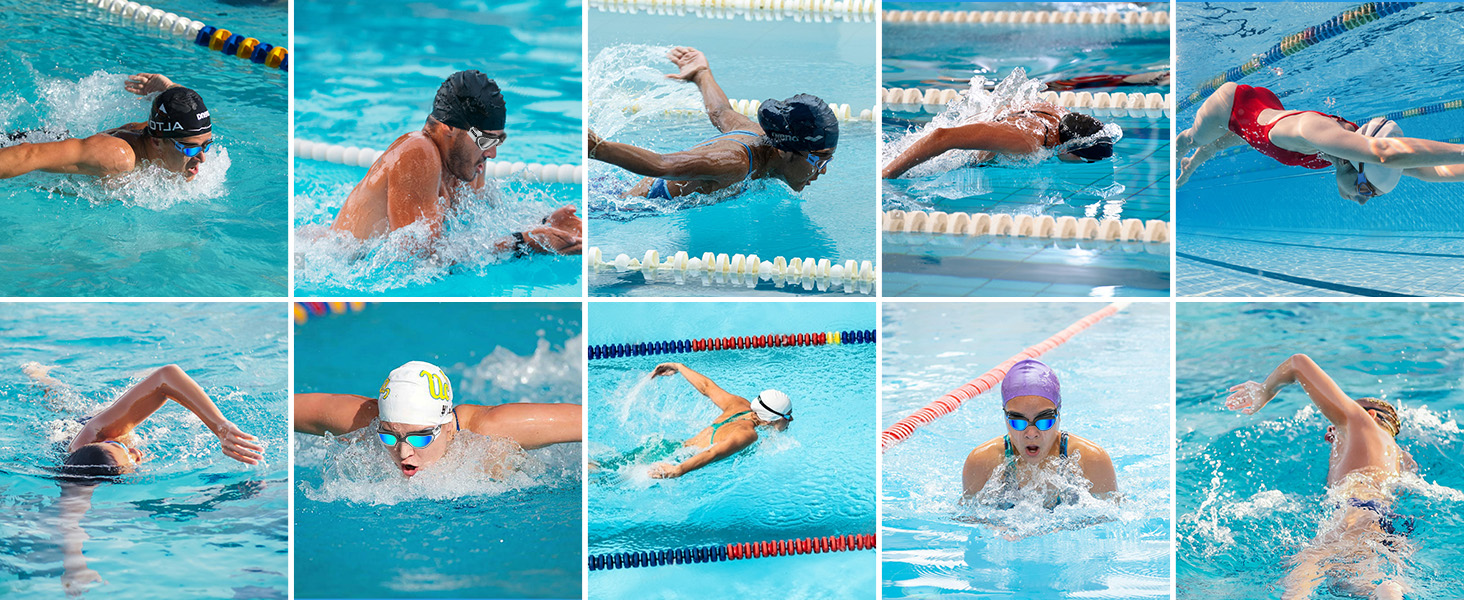 Polarized swim goggles