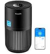 GoveeLife Mini Air Purifier for Bedroom, Smart Filter Air Purifier with App Alexa Control for Pet...