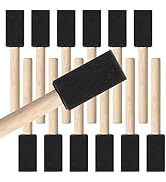 Mister Rui Poly Foam Paint Brushes, 12 Pack, 1 Inch Sponge Brushes for Painting, Paint Sponges Se...