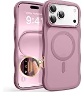 For iPhone 18 Pro iPhone 17 Pro Case Compatible with MagSafe Wavy Slim Cute Wave Drop Protection