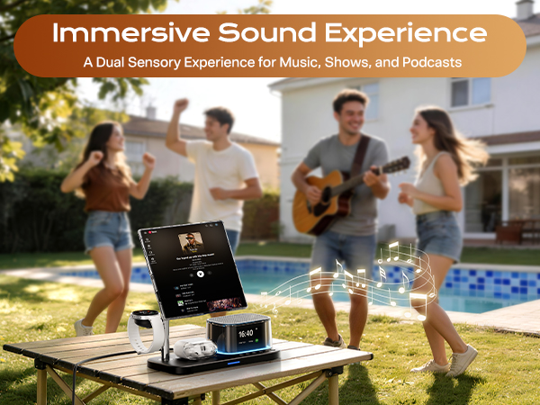 Wireless Charging Dock with bluetooth