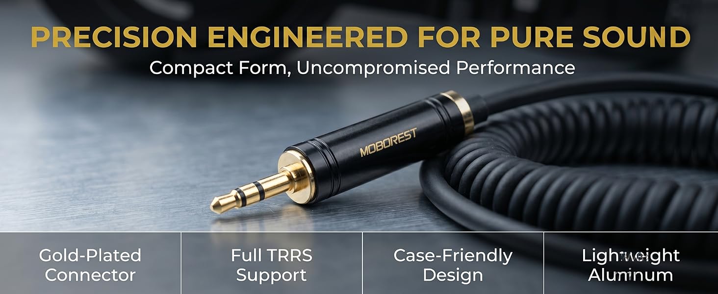 3.5mm to 1/4 Stereo Audio Adapter, 3.5mm to 1/4 (6.35mm) Headphone Adapter