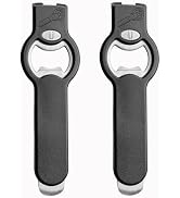 2-in-1 Magnetic Soda Can & Beer Bottle Opener-Dual Magnets for Fridge & Cap Catcher, Heavy Duty S...