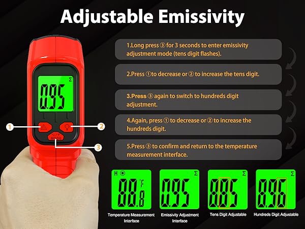 infrared thermometer laser temperature gun