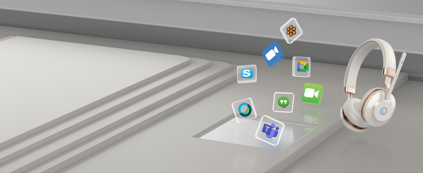 wireless work headset with mic