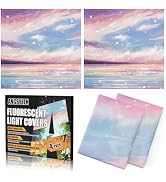 ANGSYLTH 4 Pcs Fluorescent Light Covers - 2 x 2 Feet Covers for Ceiling Lights, Magnetic Light Fi...