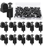Nkiy Quen 3/8 in Window Screen Clip,3/8 inch Window Screen Clip with Screws,Offset Window Clips