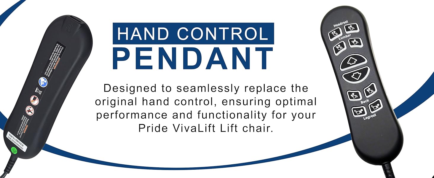 Hand Control Pendant Designed to seamlessly replace the original hand control.