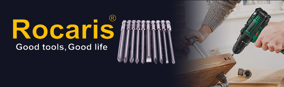 Hex Shank Long Magnetic Screwdriver Bits