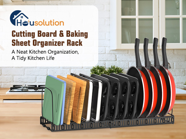 Housolution Cutting Board Organizer Rack