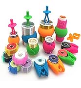 Fbshicung 70Pcs Thread Spool Huggers -Thread Spool Savers/Bobbin Holders/Bobbin Clamps/Sewing Bob...