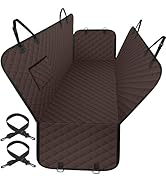 ELONGRIVER Dog Car Seat Cover for Back Seat Hammock 600D Waterproof Car Seat Protector for Dogs w...
