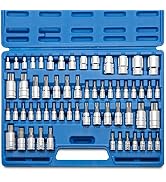 NEIKO 10083A Master Torx Bit Socket and External Torx Socket Set, S2 and CrV Steel, Supreme Torqu...