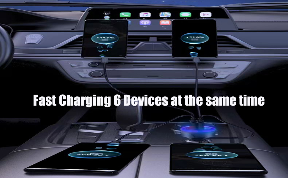 6 in 1 usb c car charger