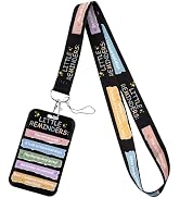 juanooo Cute ID Badge Holder Lanyard for ID Badge Keys Inspirational Quotes for Work & Preppy Sch...