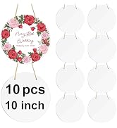 10 pcs metal sublimation door hanger blanks,10 inch circle Unfinished Blank Sign Door Hanger,subl...