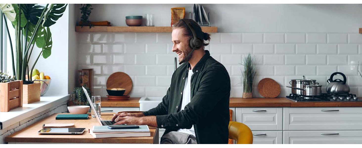 wired headphone for kids noise reduction headset with mic volume control mute noise cancelling