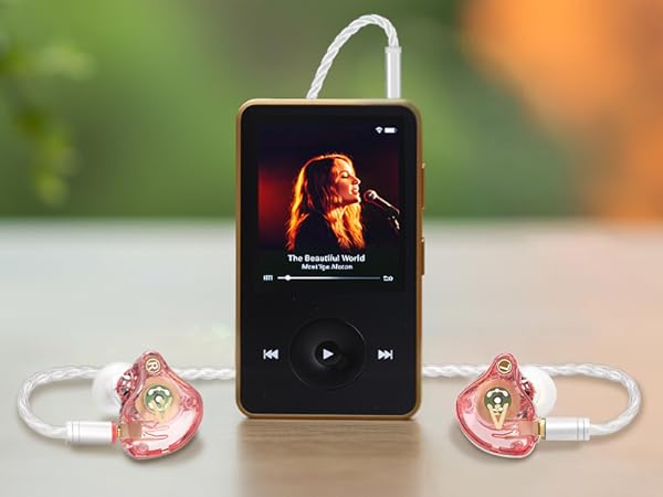 Vibes 202 Pink Wired Earbuds - HiFi in Ear Monitor Headphones
