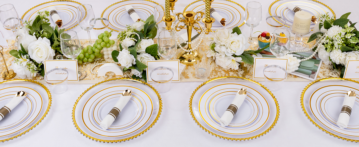 Gold Plastic Plates
