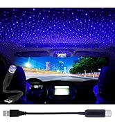 1Pc Black USB Star Projector Night Light,Adjustable Romantic Starry Sky Projector Car Light,Porta...