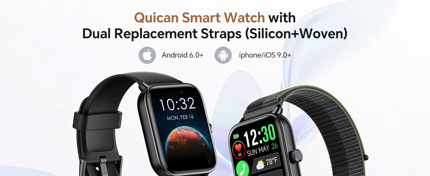Quican Smart Watches for Women and Men