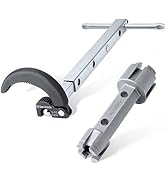 DURATECH 10 "-17" Telescoping Basin Wrench | Tub Drain Remover Wrench with 1-3/8" to 2-1/2" Large...