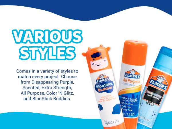 various styles bloostick buddies blue all purpose color glitz variety marker box school craft art