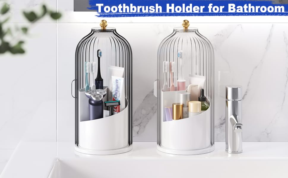 Toothbrush holder for bathroom