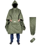 iClimb Hooded 3M Thinsulate Insulation Warm Camping Blanket Wearable Poncho Ultralight Compact