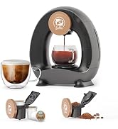 HAILASRE 2 in 1 Single Serve Coffee Maker for K Cups & Ground Coffee Mini K Cup Coffee Brewer wit...