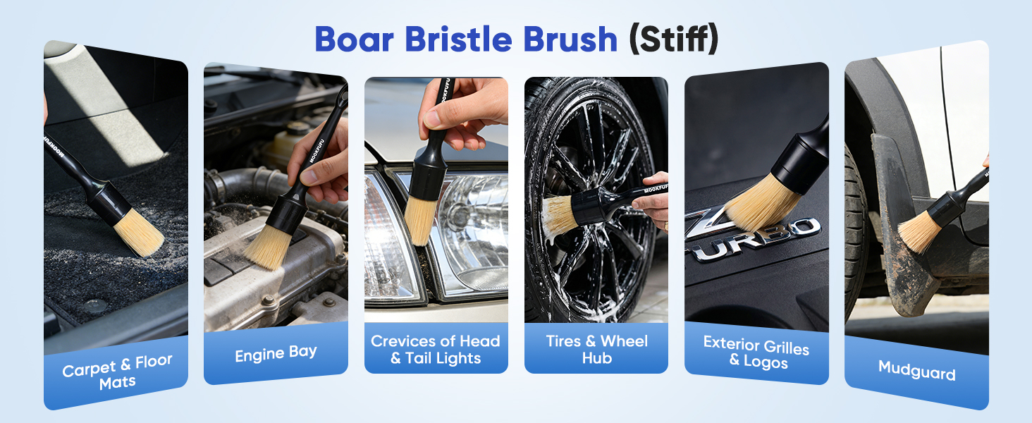 car detailing brush kit