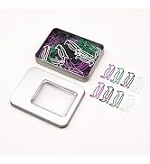 NELJIBEHU 60 Pcs Penguin Paper Clips Mixed Color, Cute Penguin Gifts for Women Men, Penguin Offic...