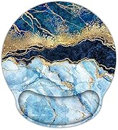 Ergonomic Mouse Pad with Wrist Rest Support Gel, ArtSo Non Slip Rubber Base Pad Computer PC Lapto...