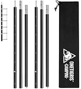 ONETIGRIS Upgraded Tent Poles – Set of 2 Adjustable Telescoping Tarp Poles, Aluminum Replacement ...