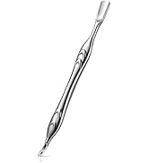 FERYES Cuticle Pusher with Fork, 2-in-1 Cuticle Trimmer Nail Care Tool, Stainless Steel Cuticle R...