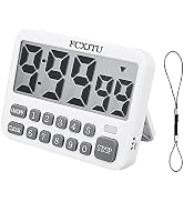 FCXJTU Digital Kitchen Timer, Large Display Countdown/Up Timer with Digits Directly Input, Fast S...