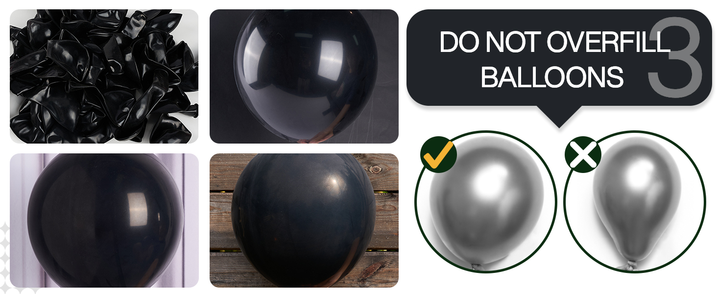 PartyWoo Black Balloons