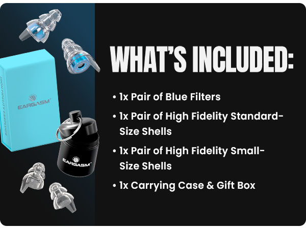 Eargasm High Fidelity Blue Earplugs